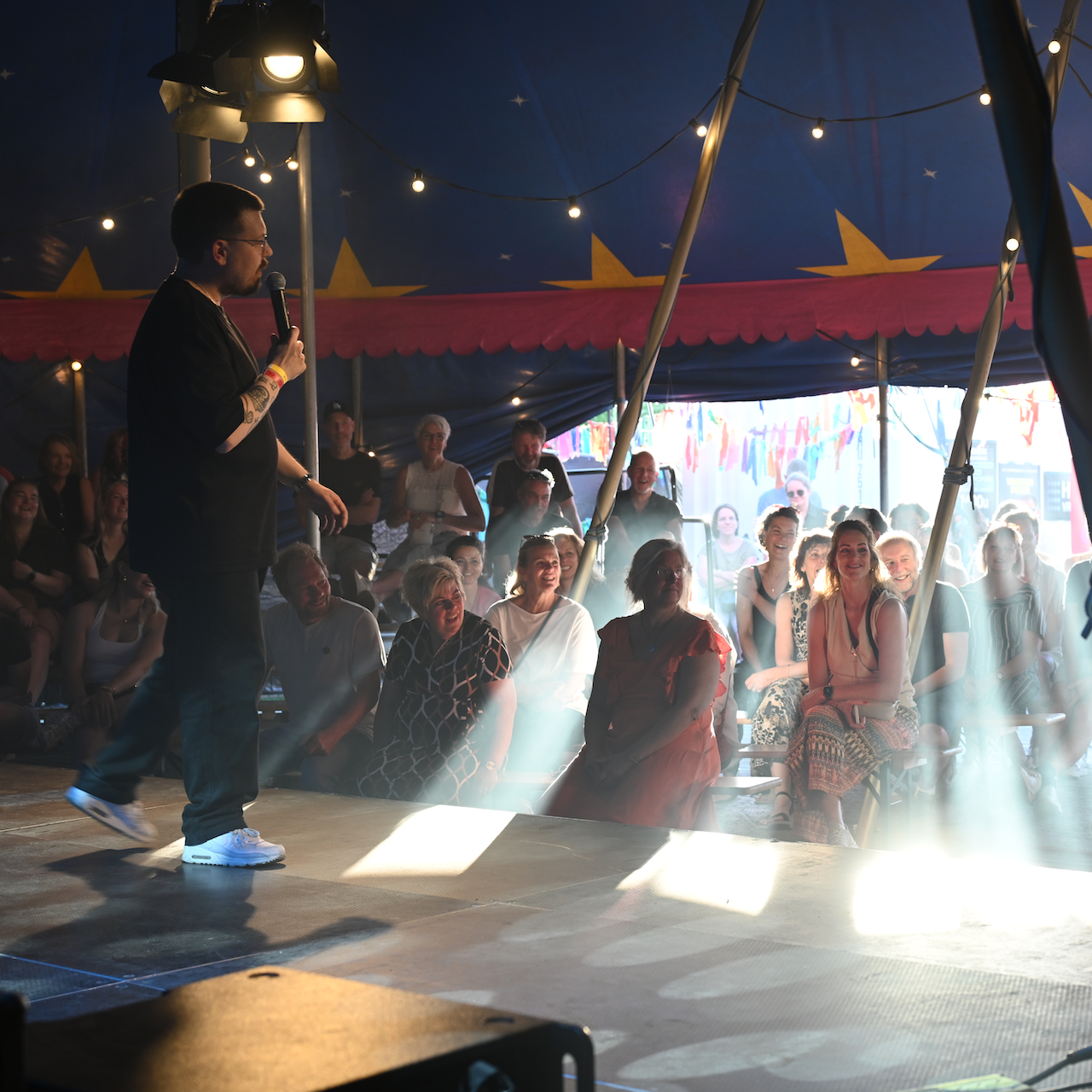 Joerd Janssen on stage